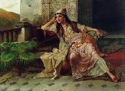 unknow artist, Arab or Arabic people and life. Orientalism oil paintings 614